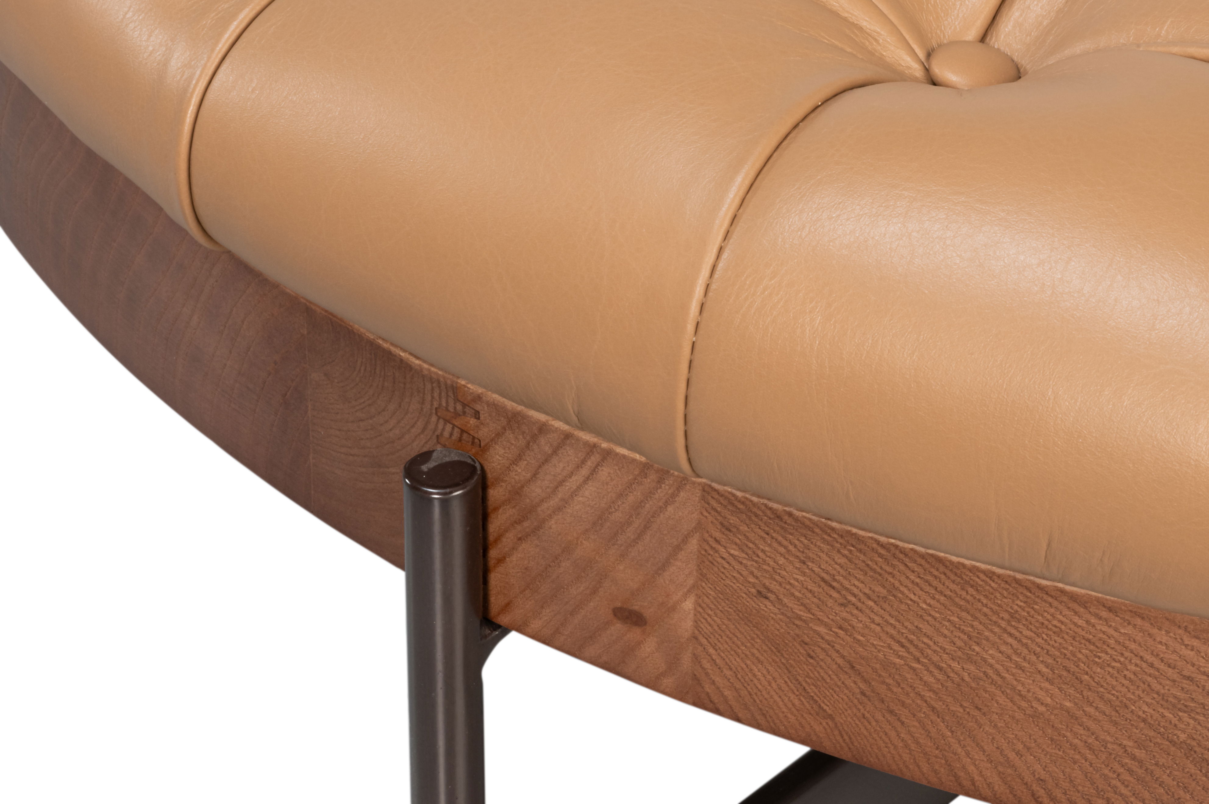 Corbet Cocktail Ottoman, Caramel Brown large image 