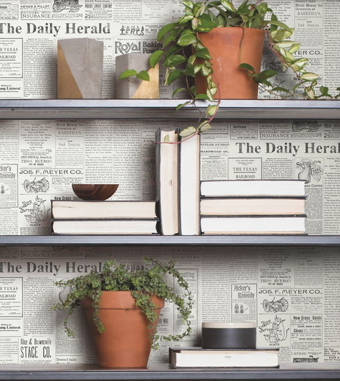 Magnolia Home the Daily Black & White Peel & Stick Wallpaper