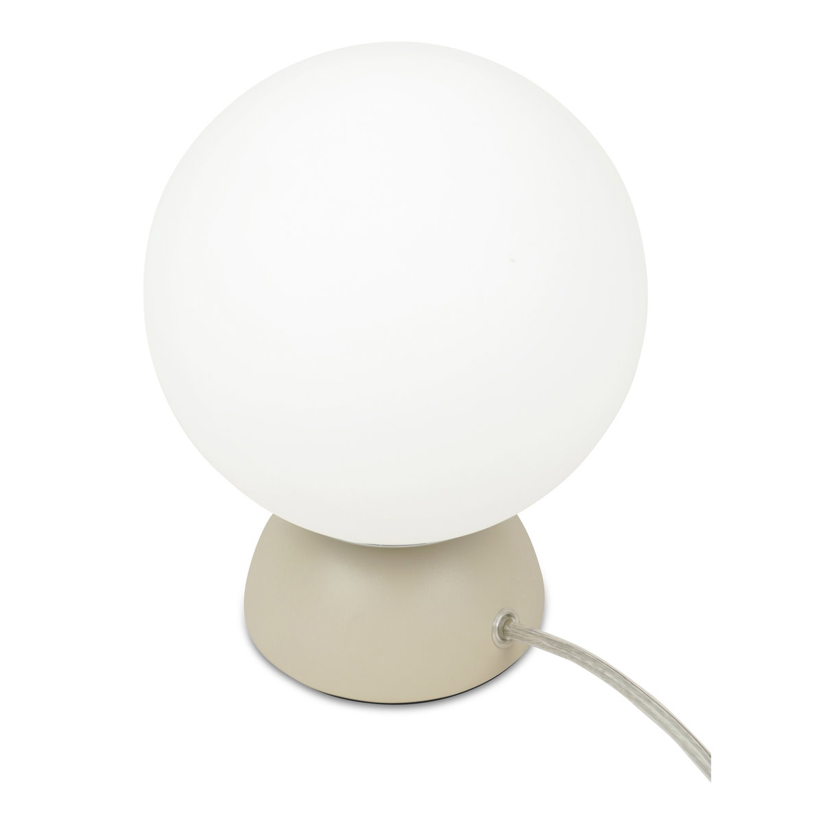 Ovi Table Lamp Soft Beige, by Moe's Home, 5.9" width x 7.9" height x 5.9" depth View 2