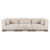 June Modular Sofa Oatmeal, Sectional Sofa by Moe's Home, 115" width x 30" height x 40" depth thumbnail 1