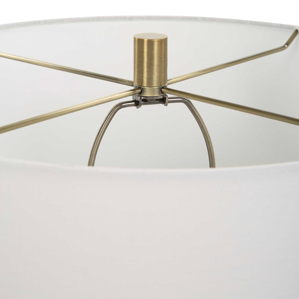 Caviar Black Table Lamp, by Uttermost, 17" width x 32.75" height x 17" depth View 7
