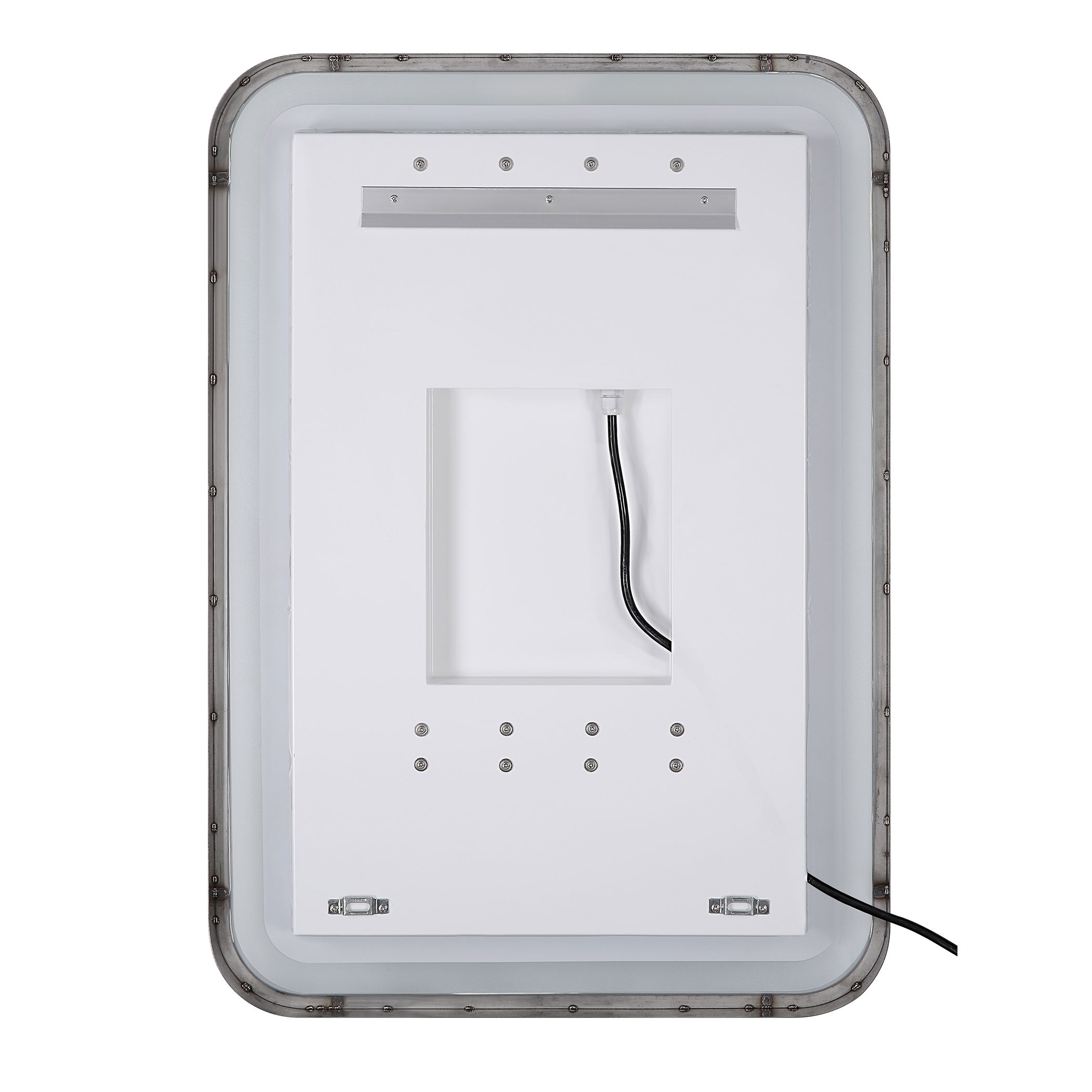 Crofton Lighted Black Large Mirror, by Uttermost, 30" width x 40" height x 2.12" depth View 10