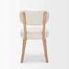 Owen Dining Chair with Medium Brown Wood and Beige Fabric thumbnail 5