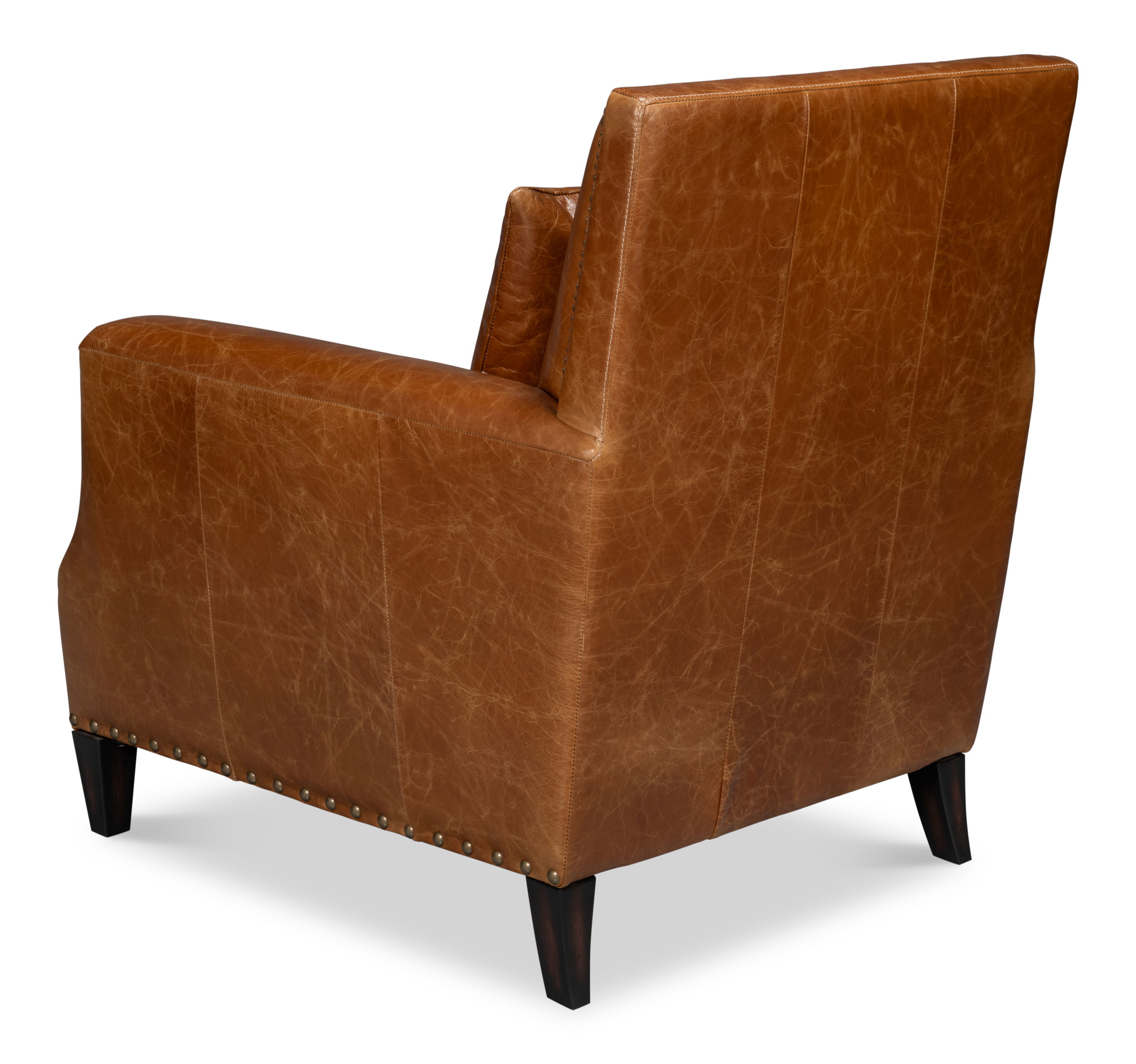 Dawson Distilled Leather Chair,Cuba Brn large image 