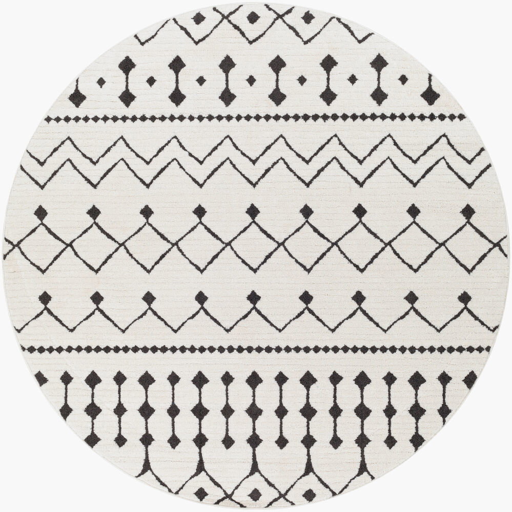 Moroccan Shag Machine Woven Rug, by Surya, 6'6.74" length x 6'6.74" width