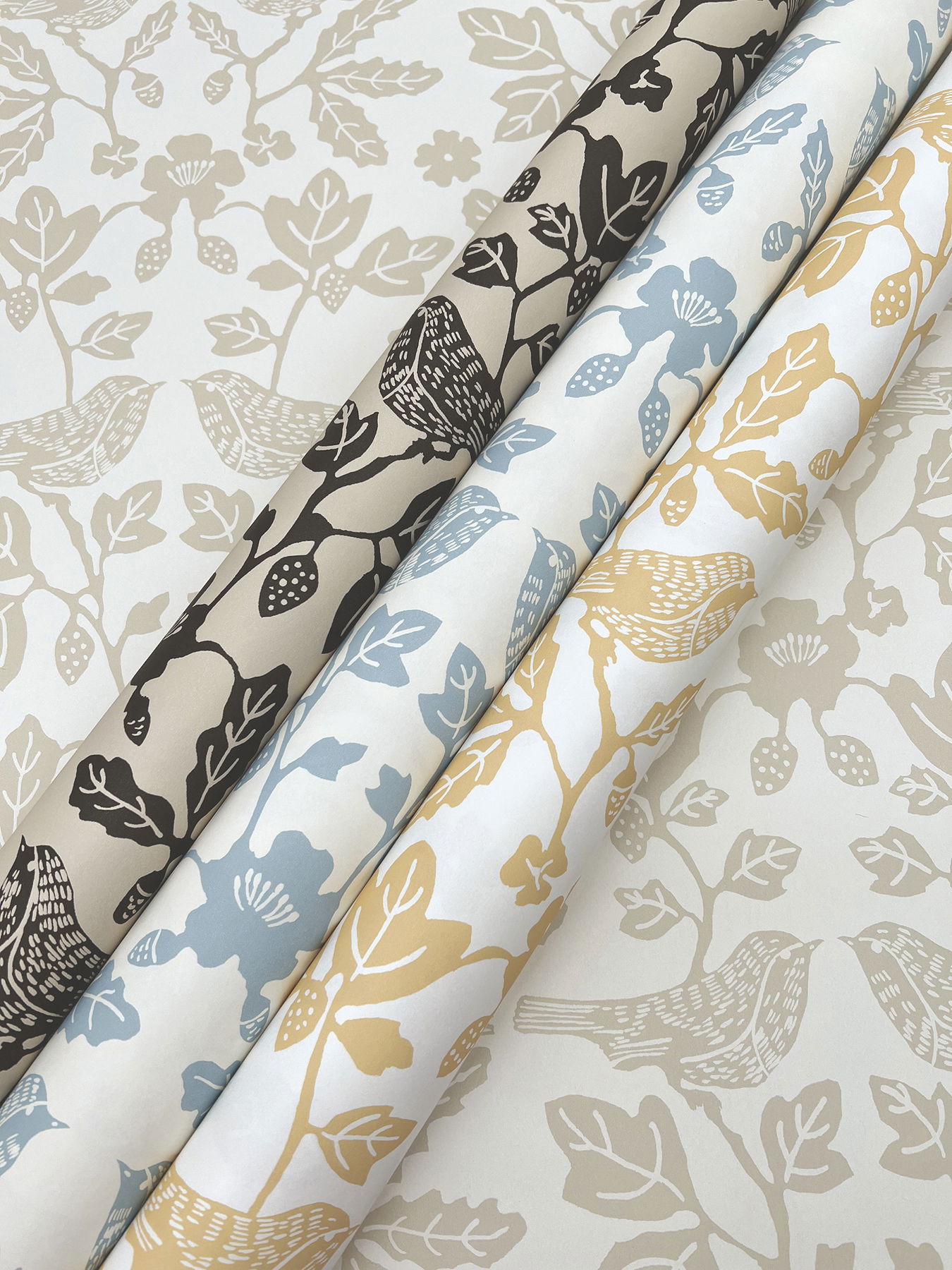 Sparrow & Oak Wicker Peel & Stick Wallpaper large image 
