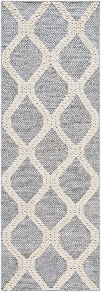 Nina Handmade Rug, by Surya, 8' length x 2'6" width