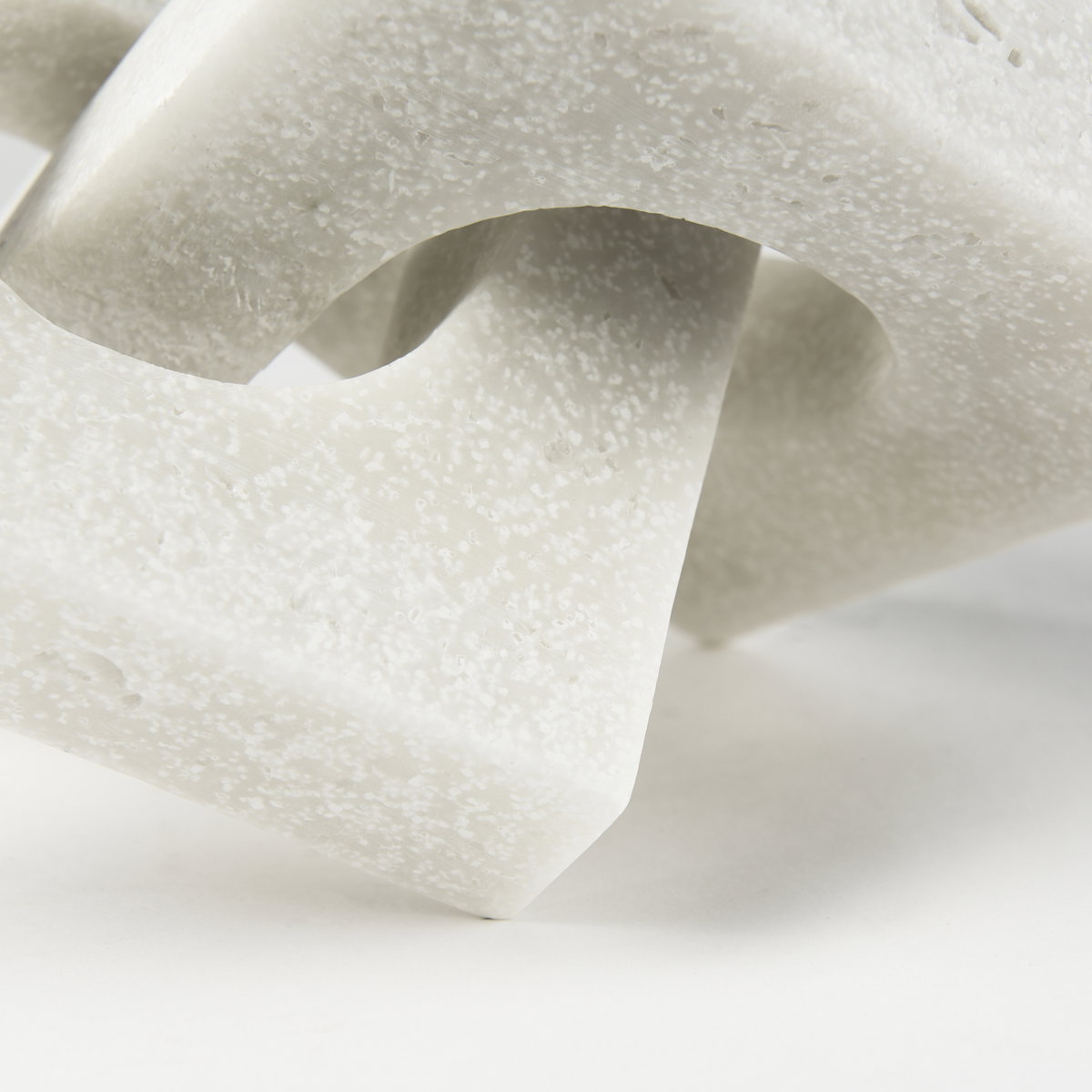 Linx  Small Granite Resin Sculpture Decorative Object, by Mercana, 7.95" length x 7.95" width x 5.32" height View 9