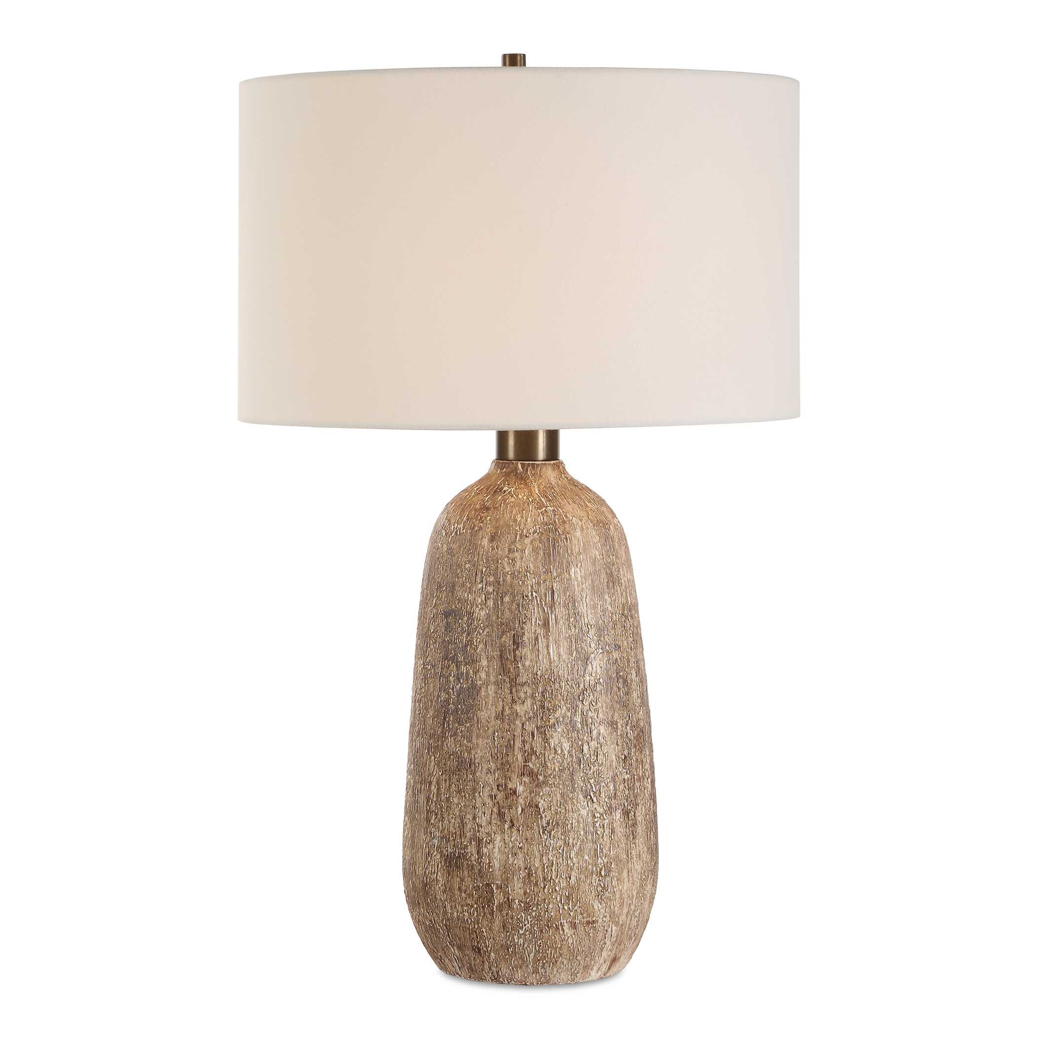 Napier Earthy Brown Table Lamp, by Uttermost, 17" width x 27.5" height x 17" depth View 1