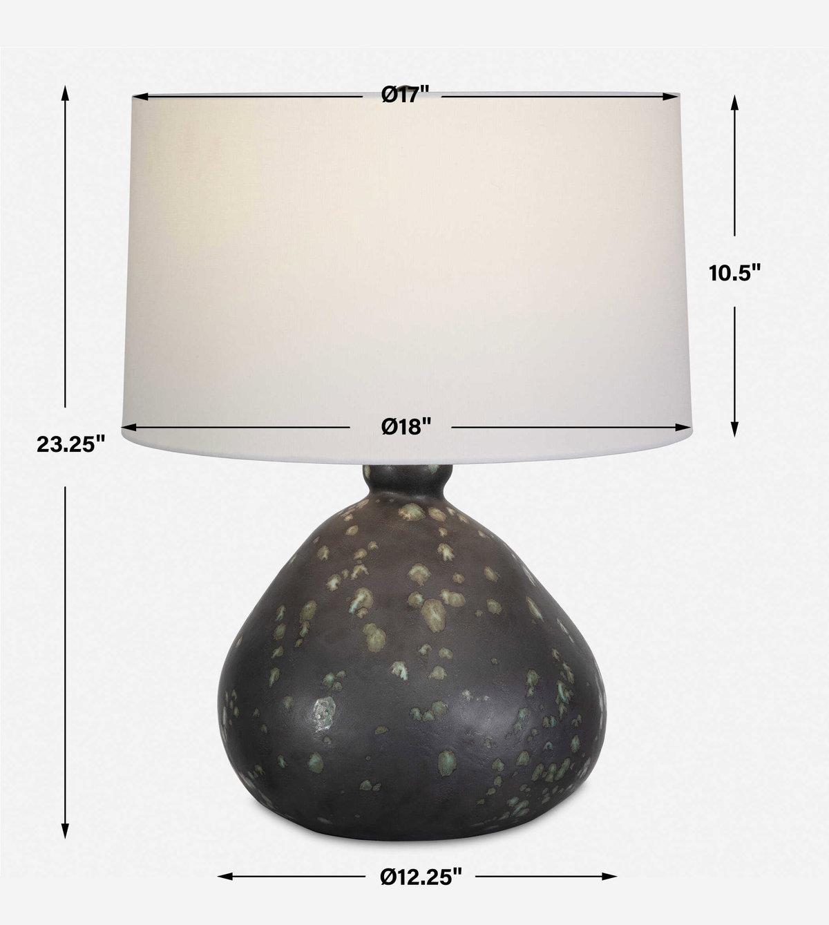 KILLARNEY TABLE LAMP, by Uttermost, 18" width x 23.25" height x 18" depth View 3