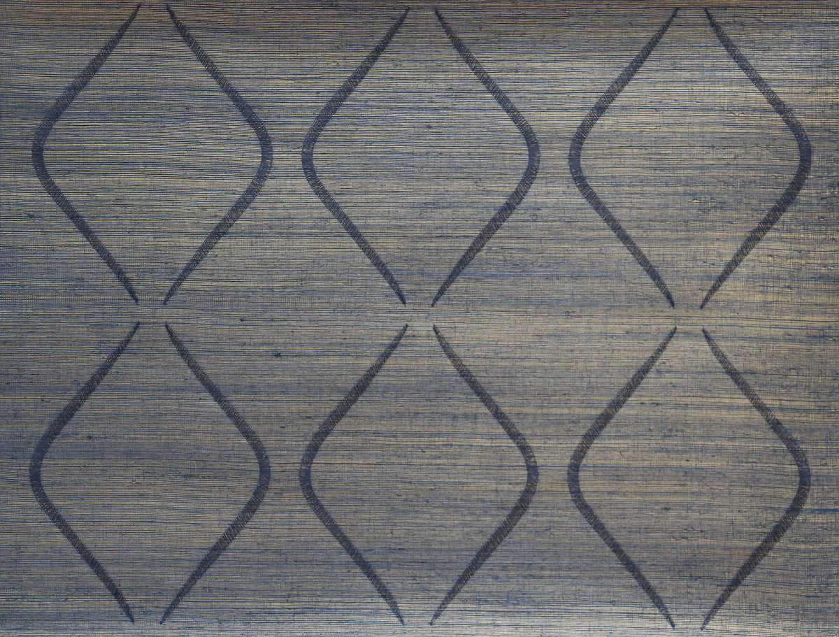 Marquise Indigo Wallpaper, by York Wall, 24' length x 3' width x 0.02" depth