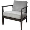 Brunei Modern Gray Accent Chair, Furniture by Uttermost, 28.25" width x 33.5" height x 32.5" depth thumbnail 4