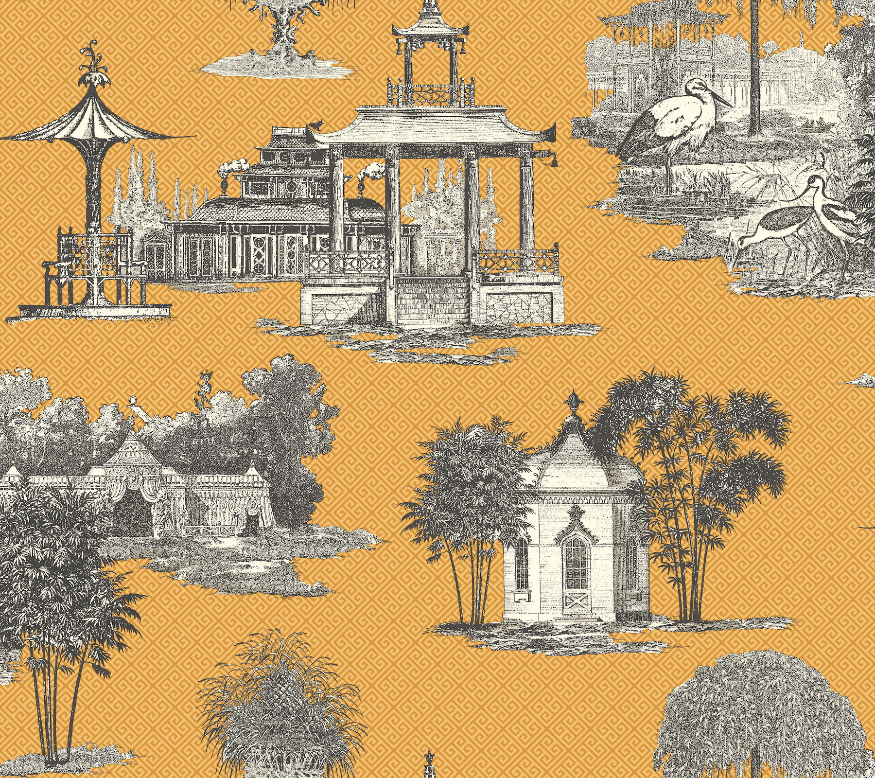 Mandarin Yellow Wallpaper large image 