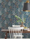 Wildwood Garden Blue & Red Wallpaper thumbnail 1