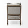 Sherlock Frost Gray Wood Frame Accent Chair, by Mercana, 25.98" length x 32.28" width x 34.25" height thumbnail 7