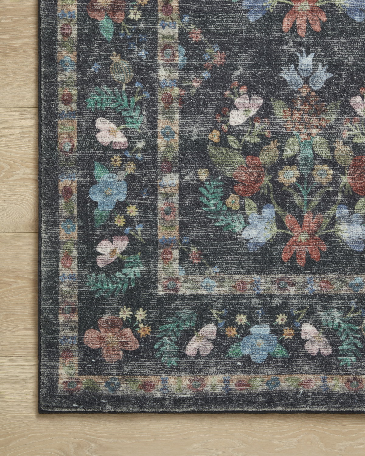 Rifle Paper Co. x Loloi Courtyard Rug, 1'6" length x 1'6" width View 7