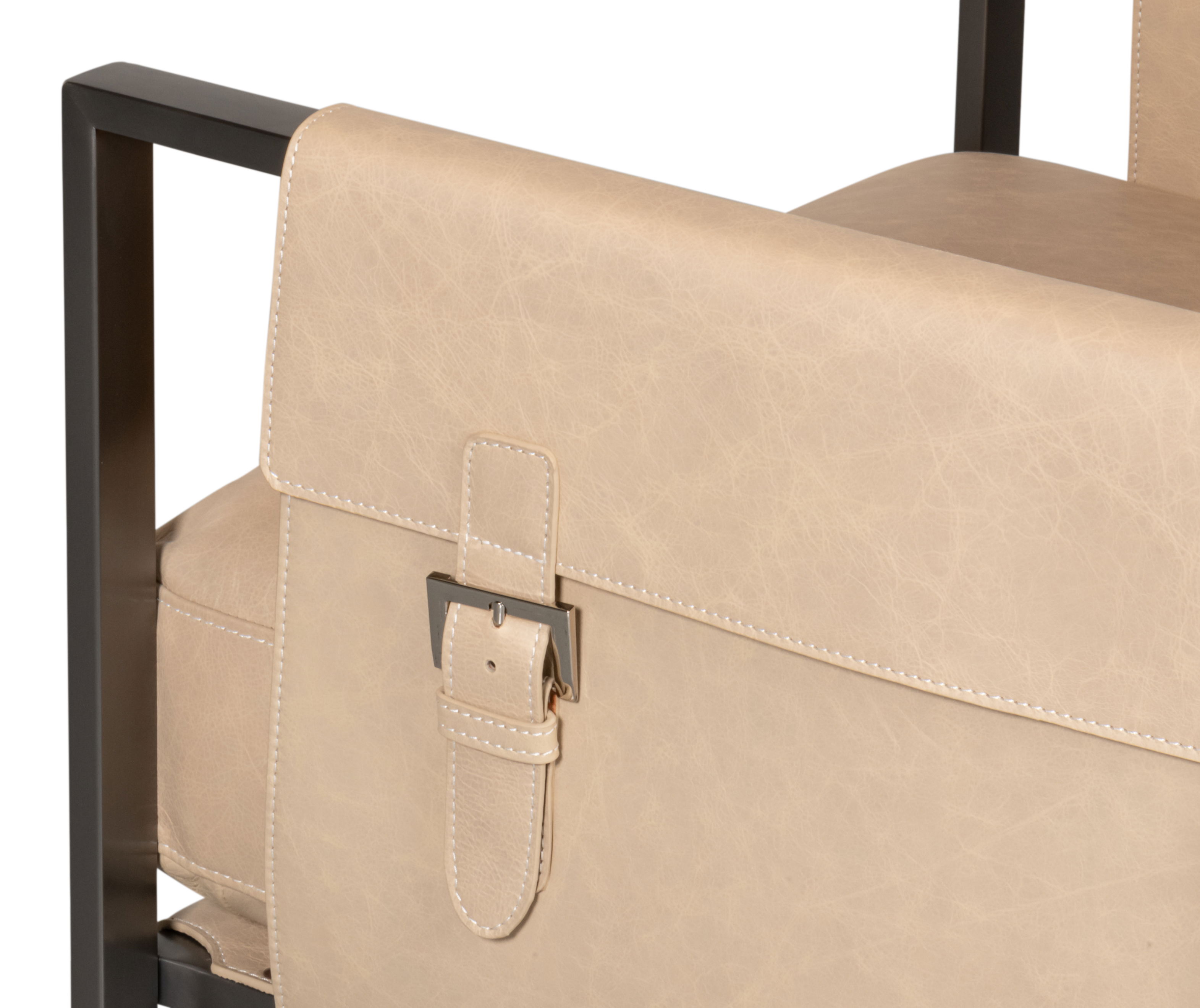 Edmonds Distilled Leather Chair,White large image 