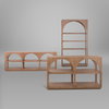 Bela 54' Arched Console Table Medium Brown Wood, by Mercana, 54" length x 16" width x 32" height thumbnail 2