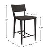 Calbas Java Outdoor Counter Stool, Furniture by Uttermost, 19.75" width x 38.1" height x 22.6" depth thumbnail 2