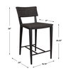 Calbas Java Outdoor Counter Stool, Outdoor Stool by Uttermost, 1'7.75" width x 3'2.1" height x 1'10.6" depth thumbnail 2