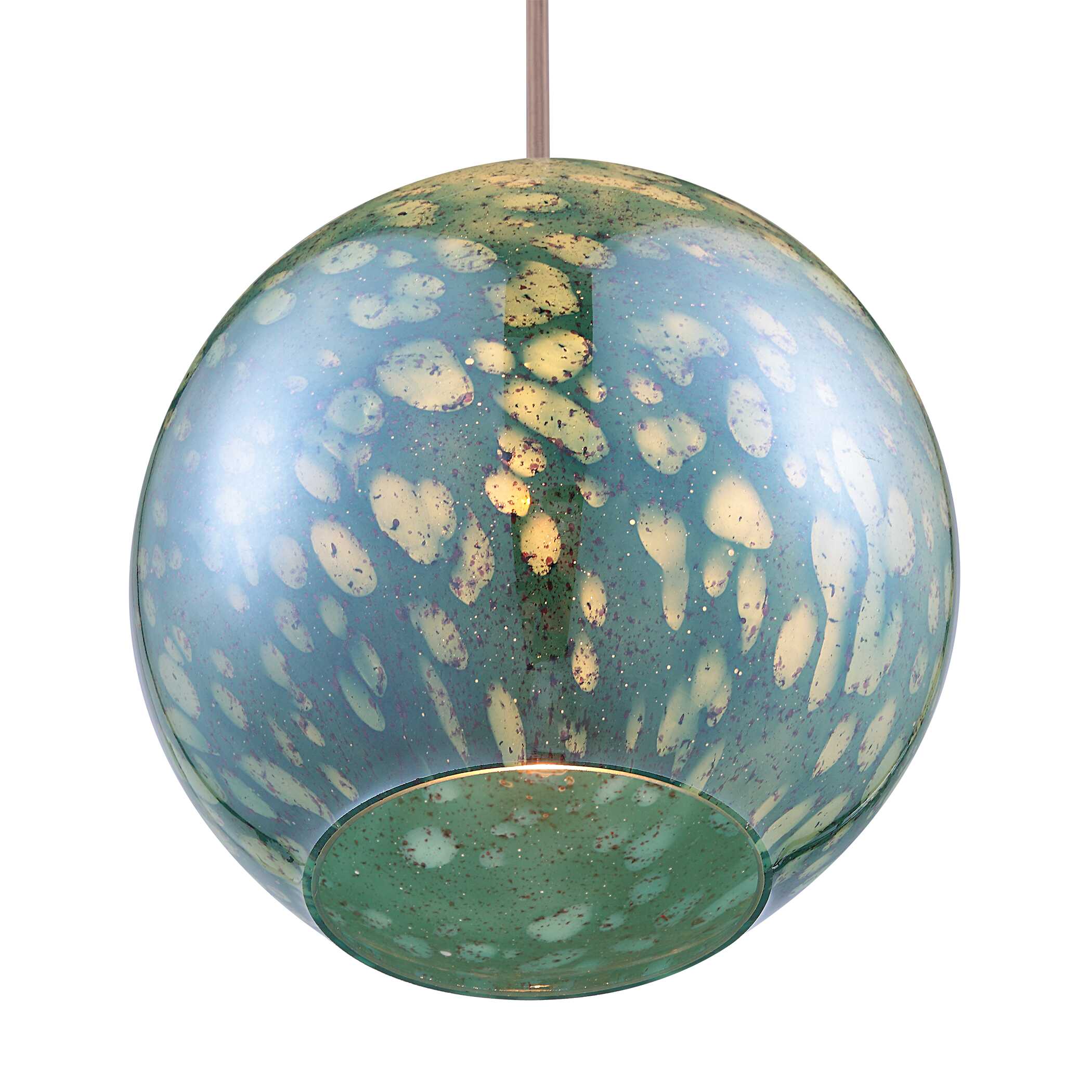 Gemblue1 Light Mini Pendant, Ceiling Light by Uttermost, 9.37" width x 10.12" height x 9.37" diameter x 9.37" depth View 6