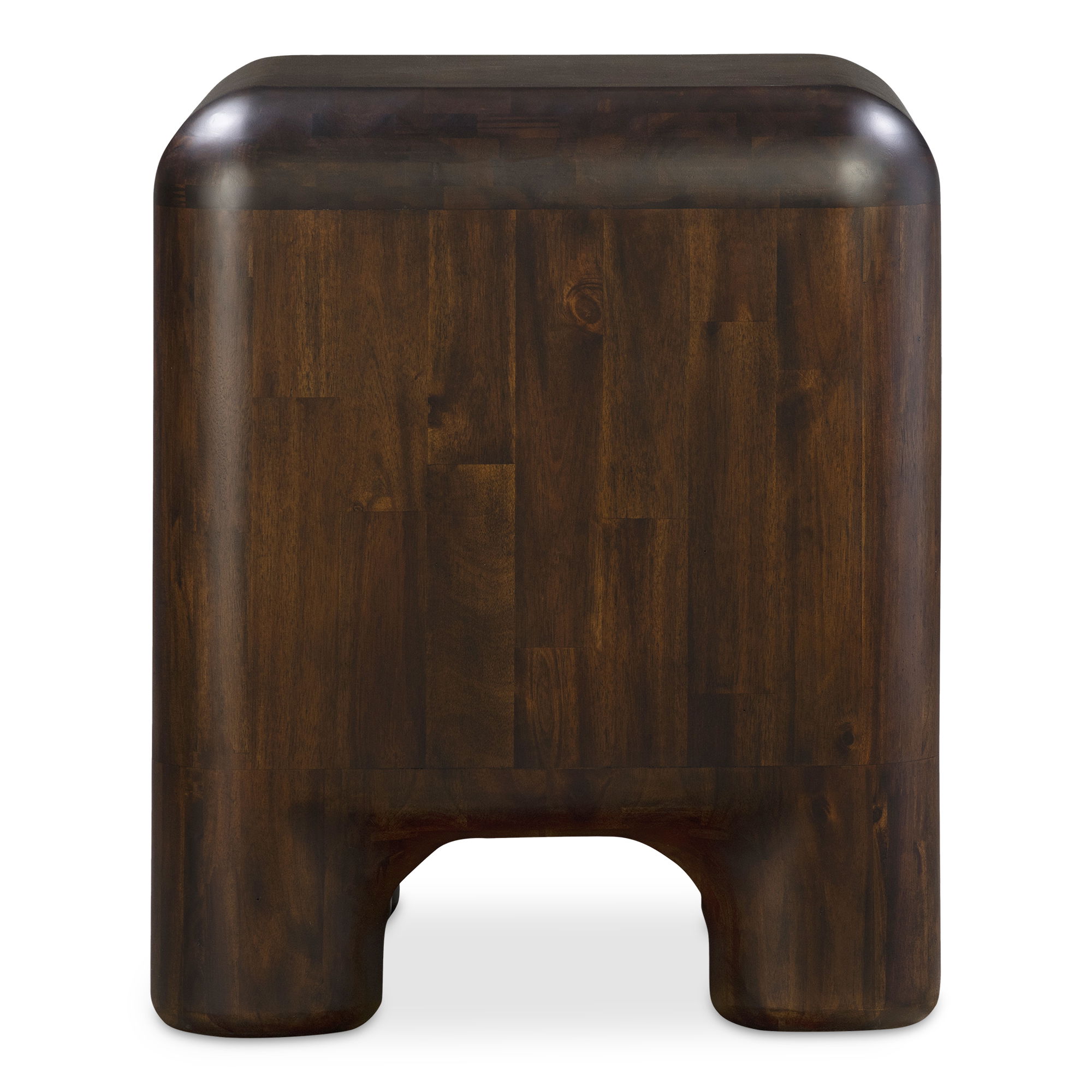 Rowan Nightstand Dark Brown, by Moe's Home, 24" width x 24" height x 20" depth View 3