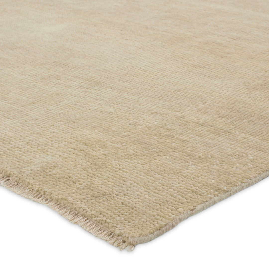 Jaipur Living Origin SAG17 Handknotted Solid Cream Area Rug (6'x9') large image 