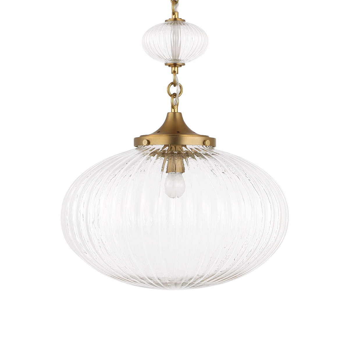 Bellaire 1 Light Glass Shade Pendant, Ceiling Light by Uttermost, 20" height x 16.5" diameter View 7