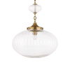 Bellaire 1 Light Glass Shade Pendant, Ceiling Light by Uttermost, 20" height x 16.5" diameter thumbnail 7