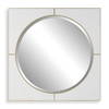 Cyprus White Square Mirror, by Uttermost, 40" width x 40" height x 1" depth thumbnail 1