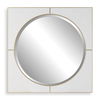 Cyprus White Square Mirror, by Uttermost, 40" width x 40" height x 1" depth thumbnail 1