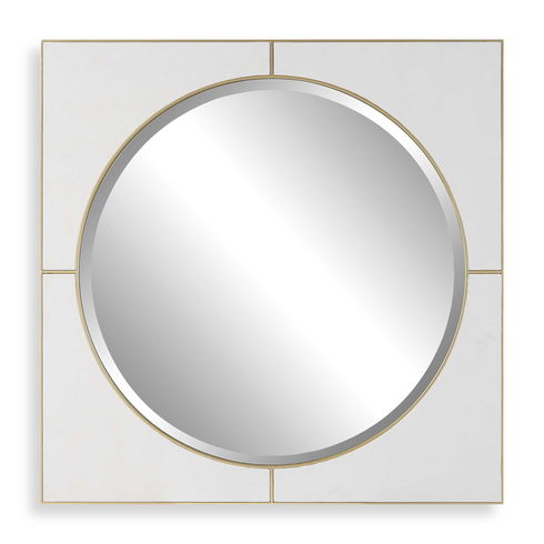Cyprus White Square Mirror