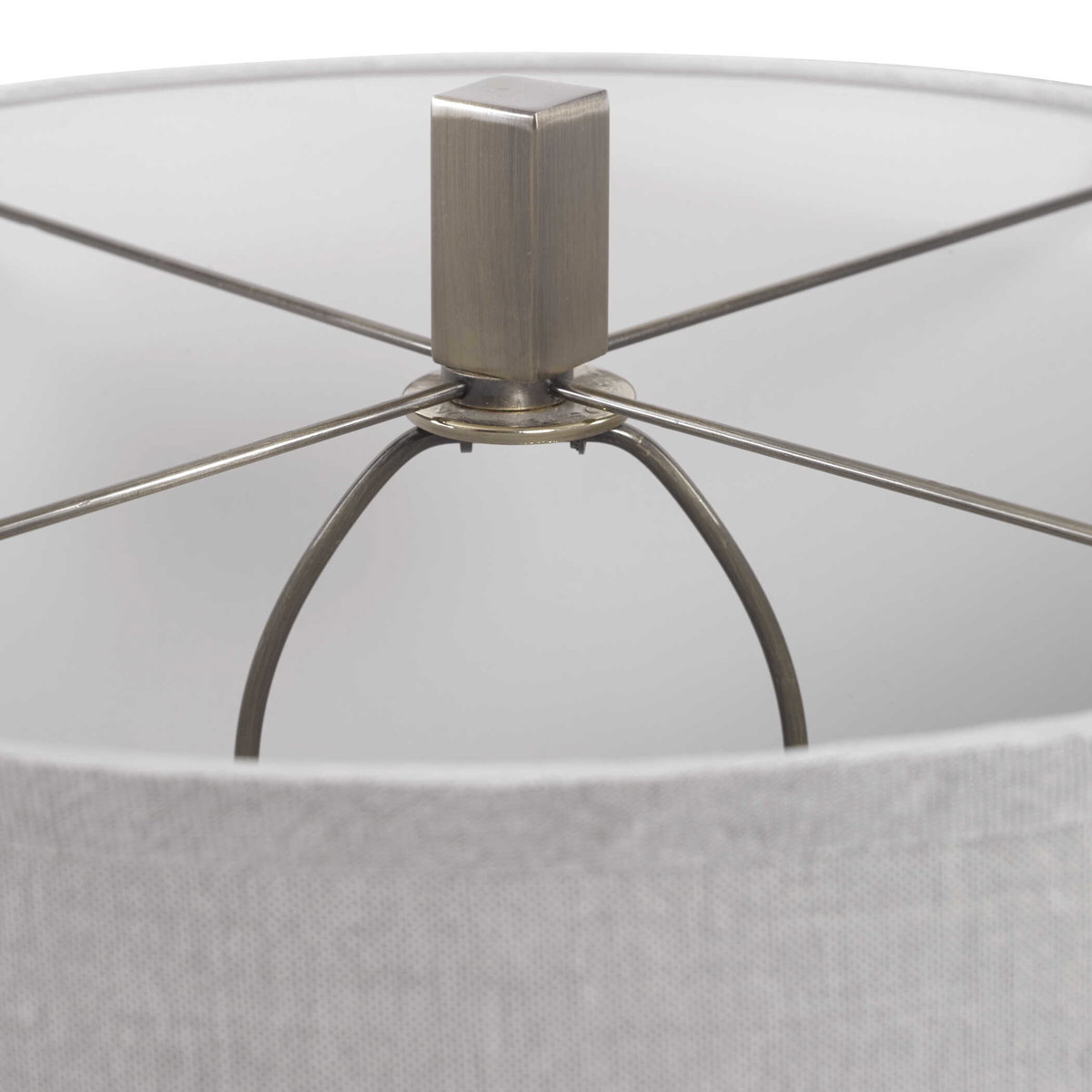 Vilminore Gray Glass Table Lamp, by Uttermost, 1'5" width x 2'9.25" height x 1'5" depth View 5