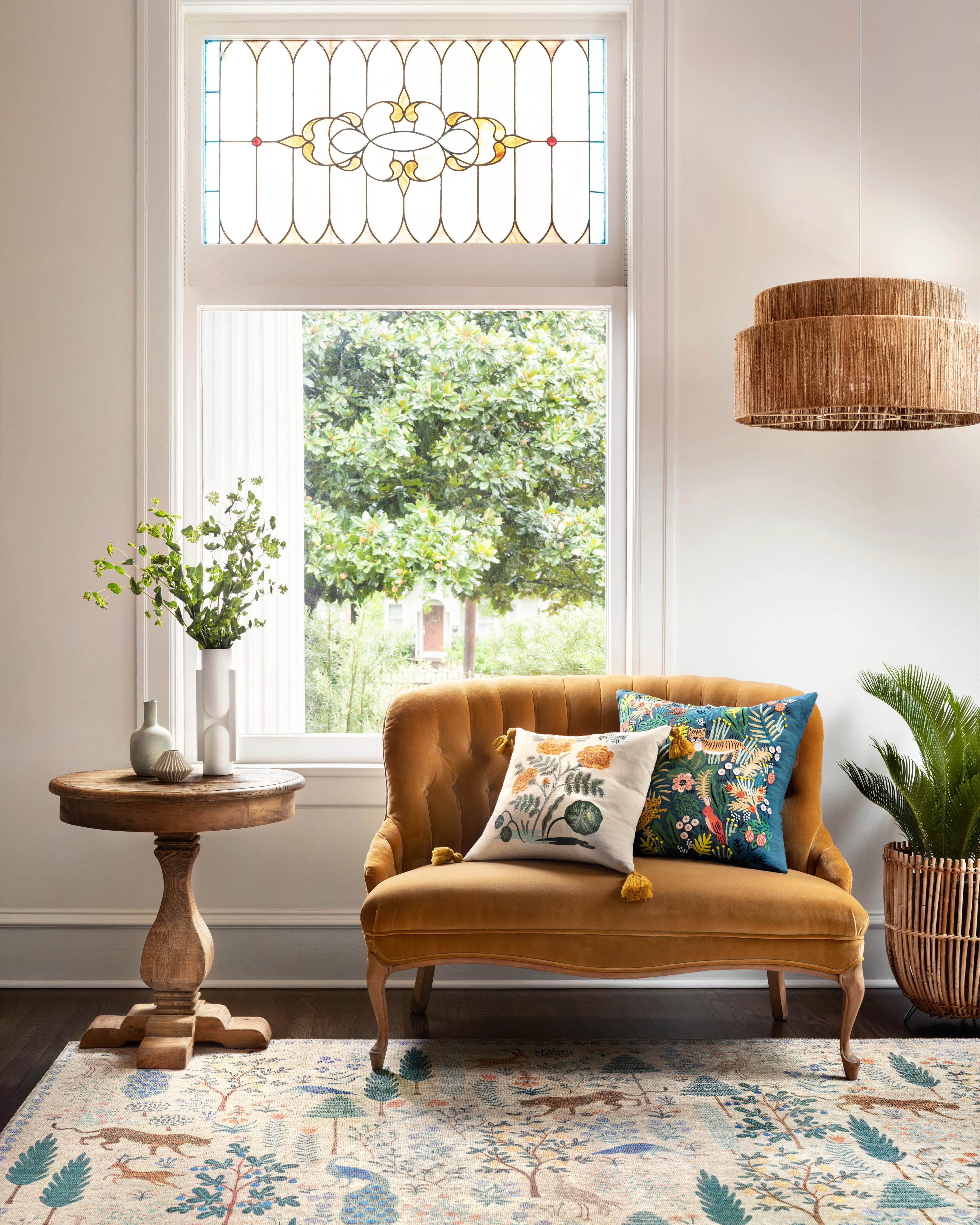 Rifle Paper Co. x Loloi Menagerie Rug, 1'6" length x 1'6" width View 3