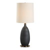 Bower Matt Black Table Lamp, by Uttermost, 14" width x 34.5" height x 14" depth thumbnail 1
