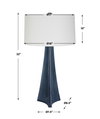 Teramo Scalloped Ceramic Table Lamp, by Uttermost, 1'6" width x 2'8" height x 1'6" depth thumbnail 3