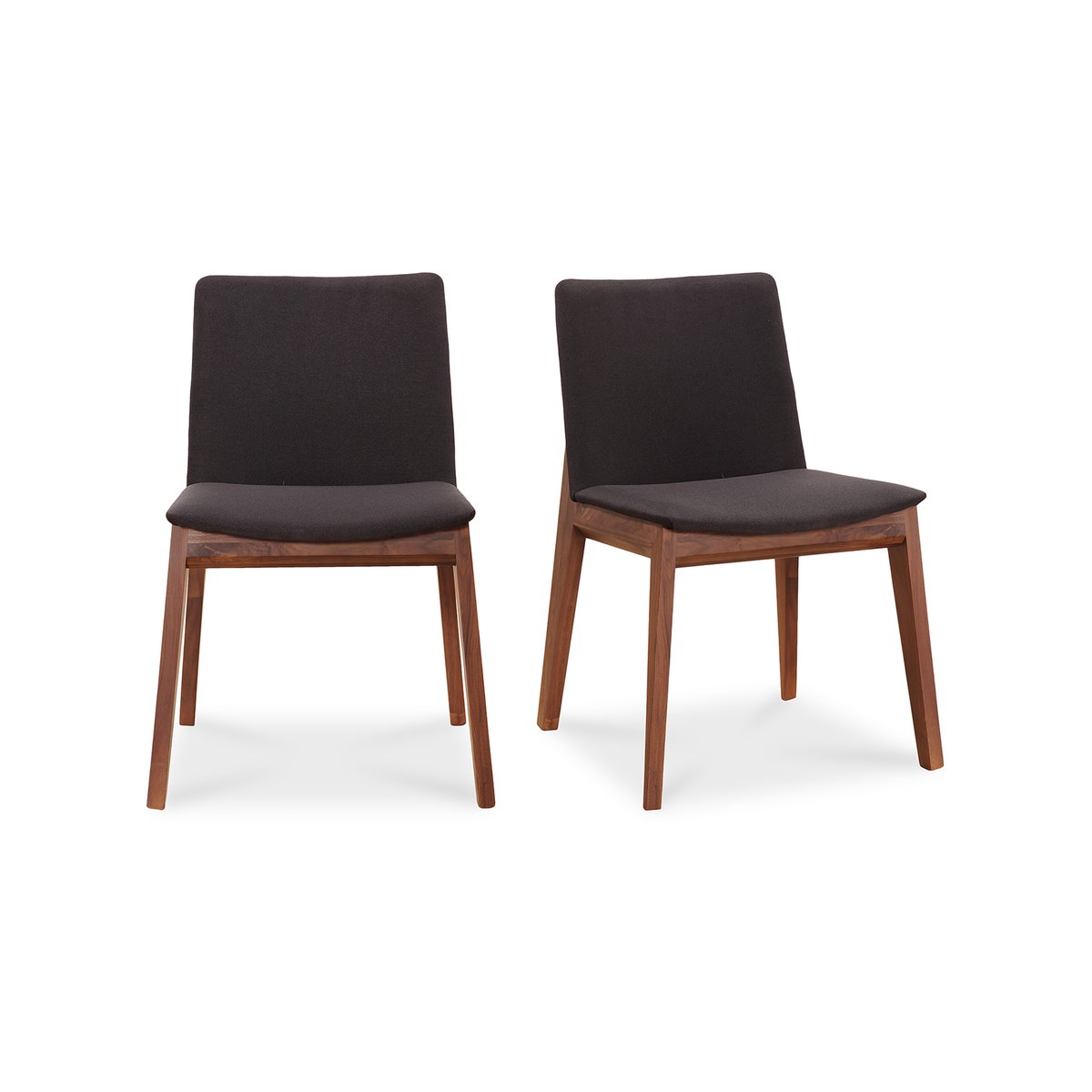 Deco Dining Chair Black- Set Of Two, by Moe's Home, 21.25" width x 30.75" height x 22" depth View 1