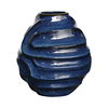 Helix Swirl Blue Outdoor Vase thumbnail 3