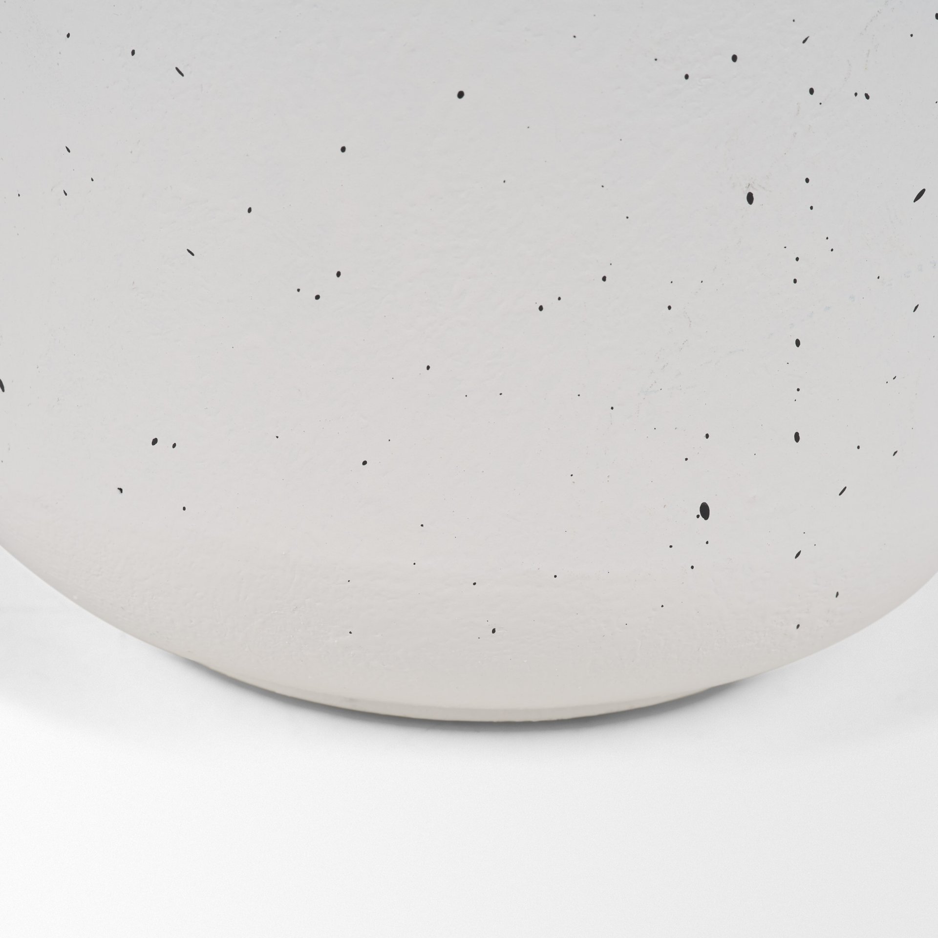 Treva Tall White with Black Speckles Metal Vase, by Mercana, 9.06" length x 7.87" width x 12.2" height View 11