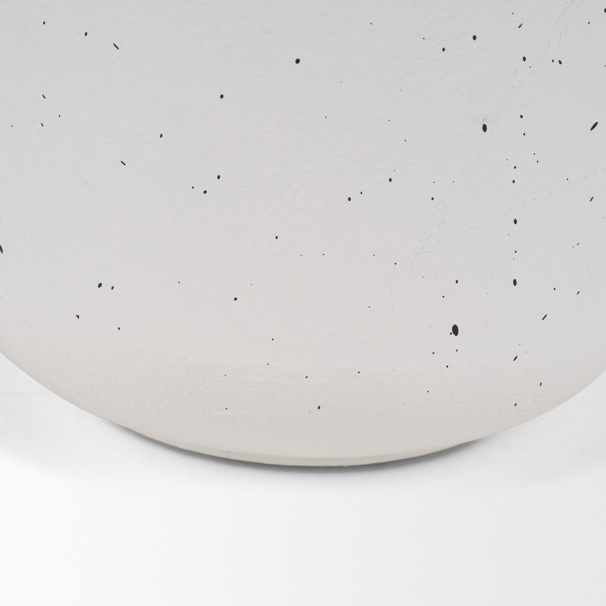 Treva Tall White with Black Speckles Metal Vase, by Mercana, 9.06" length x 7.87" width x 12.2" height View 11