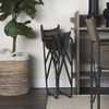 Direttore 19.25L x 20W x 31H  Brown/Gray Suede with Metal Frame Dining Chair thumbnail 4