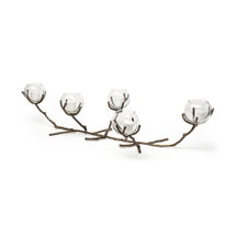 Online Designer Bedroom Vine II Distressed Gold Metal Creeper Five Candle Table Candle Holder