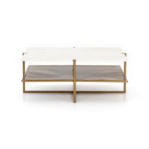 Online Designer Combined Living/Dining Olivia Cross Legs Coffee Table with Storage