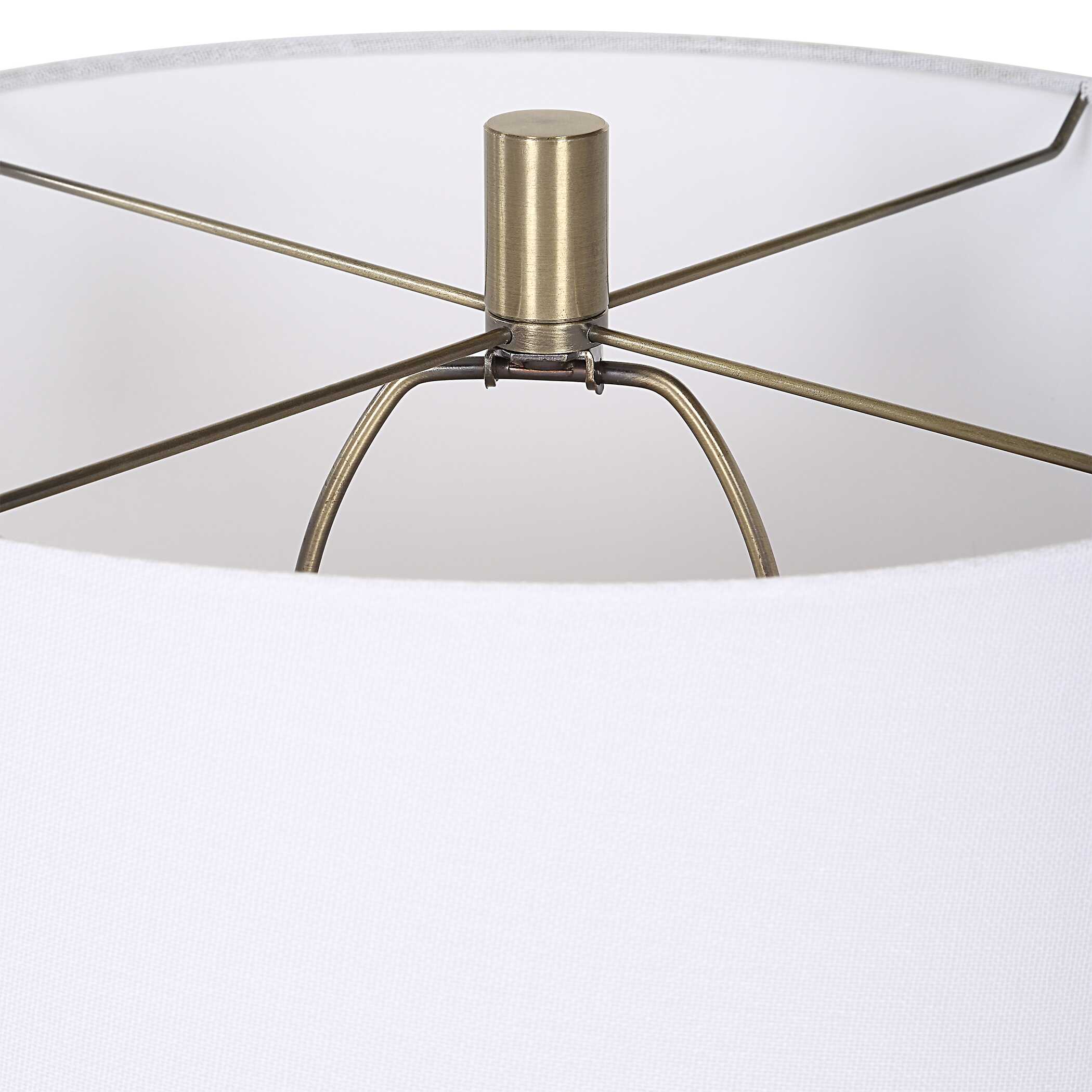 Tayson Jade Green Table Lamp, by Uttermost, 17" width x 32" height x 17" depth View 7