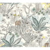 Flowering Desert Black Wallpaper, by York Wall, 27' length x 2'3" width x 0.02" depth thumbnail