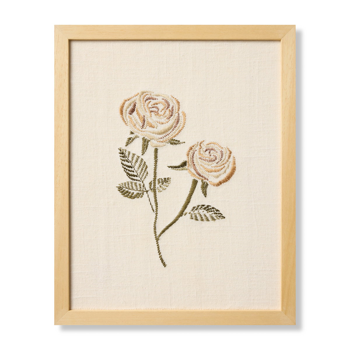 Loloi Rose Bud Beige Wall Art, Wall Hanging, 12" length x 15" width View 1