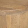 Shima Oval Light Brown Wood with Arched Legs Coffee Table, by Mercana, 48" length x 28" width x 16" height thumbnail 9