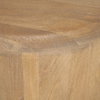 Shima Oval Light Brown Wood with Arched Legs Coffee Table, by Mercana, 48" length x 28" width x 16" height thumbnail 9