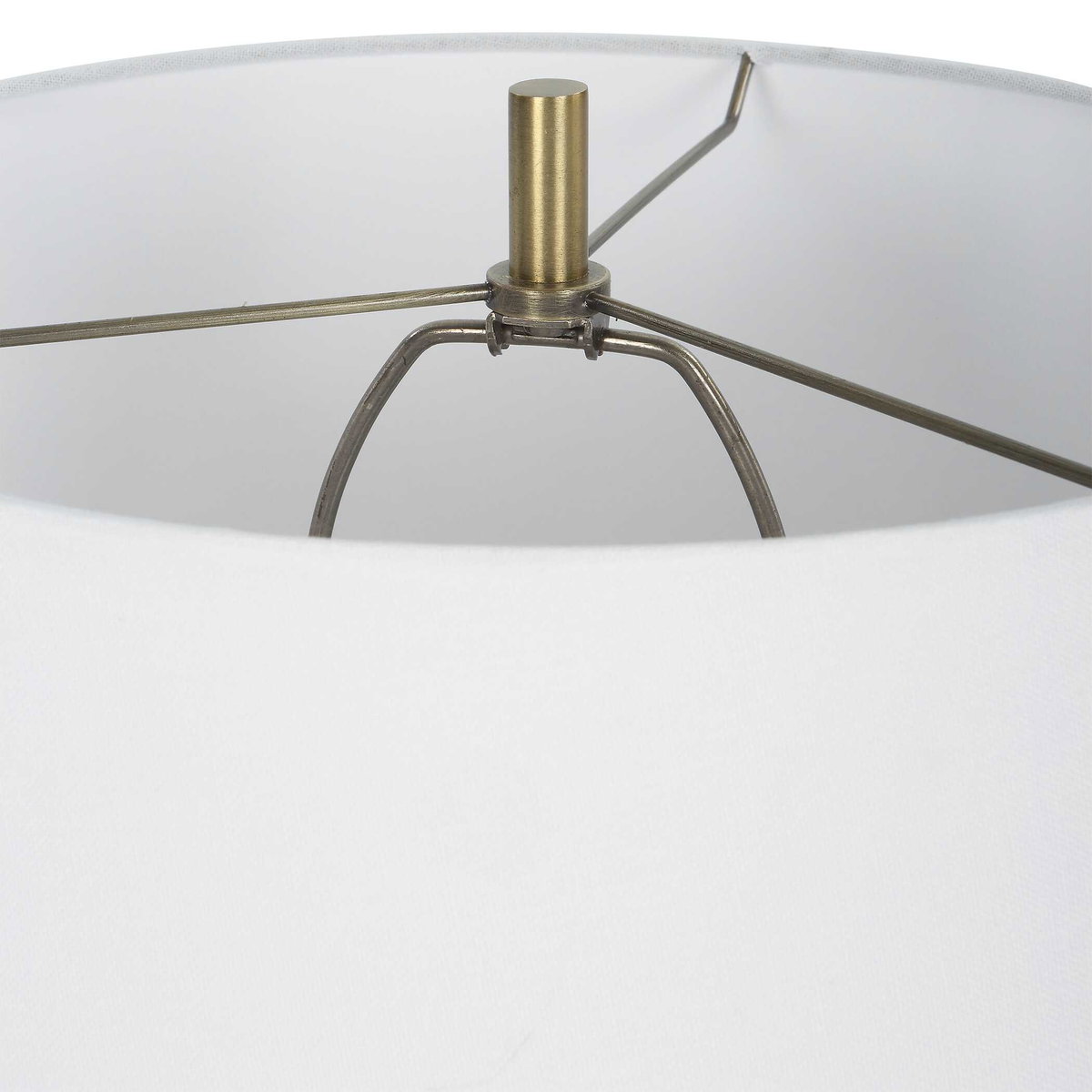 Kavos Geometric Blue Table Lamp, by Uttermost, 16" width x 31" height x 16" depth View 8