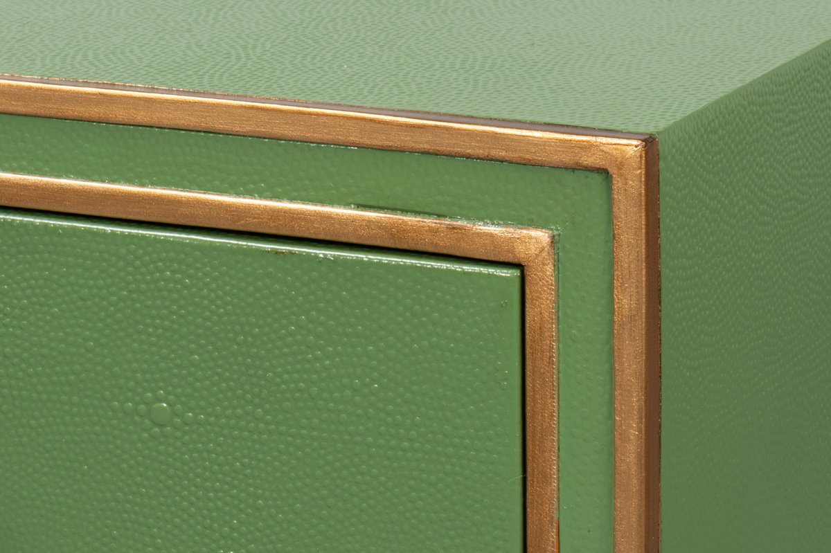 Gabriella Shagreen Desk/Table Watercress, by Sarreid, 2' length x 4' width x 2'6" height View 6